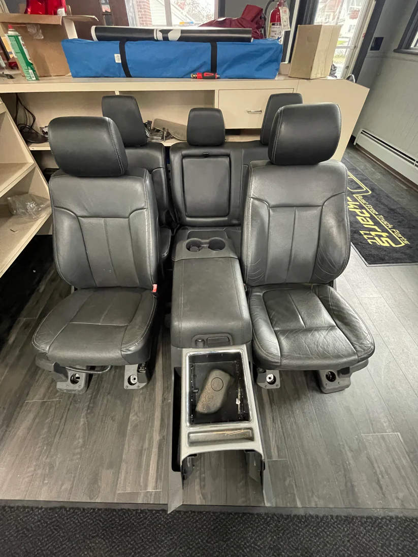 2011-2016 Superduty Lariat Seats Black Crew Cab